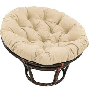 G&eacute;n&eacute;rique Coussin De Chaise Papasan, Coussin De Si&egrave;ge Imperm&eacute;able pour Papasan, Coussin De Sol Rond Et &eacute;pais, Coussin De Remplacement pour Chaise Suspendue, Jardin Ext&eacute;rieur,Kaki,120 * 120cm (zezhang-shpoe, neuf)