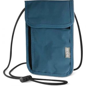 EIYVPRA Pochette Tour de Cou Voyage, Portefeuille de Cou Imperm&eacute;able, Sac de Passeport pour Femme Homme, Sac de Cou pour Documents avec Blocage RFID, pour Argent Billet Cartes Cl&eacute;s &Eacute;l&eacute;phone (qingjian, neuf)
