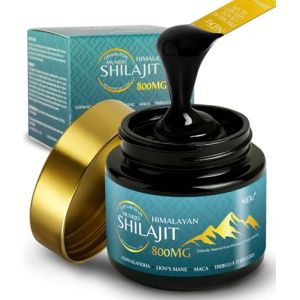 Shilajit Pure Naturel 50g – 800mg Résine Himalayenne + Boost Ayurvédique (Ashwagandha, Crinière de Lion, Maca) – Pureté & Puissance du Shilajit Pur d’Himalaya Testées en Laboratoire UE (Comfort_Care2, neuf)