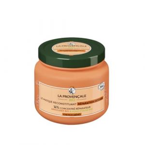 La Provençale - Masque Reconstituant Réparation Intense - Multi-Usages - 14% Concentré Réparateur - Argousier Bio & Huile d'Olive Bio AOP Provence - Pour Cheveux Abîmés - 330 ml (Je Sens le Bonheur, neuf)
