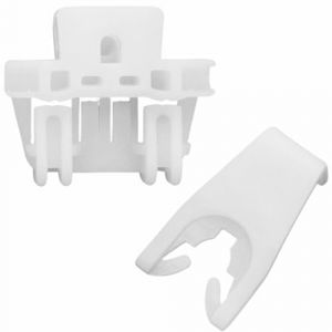 Twowinds - Clip L&egrave;ve-vitre &Eacute;lectrique Compatible avec Renault Clio 2, Thalia 1 - 7700842241 - 7700842240 - Porte Avant, Gauche ou Droite - R&eacute;gulateur Vitre (2 pi&egrave;ces) (Autoparts-forless, neuf)