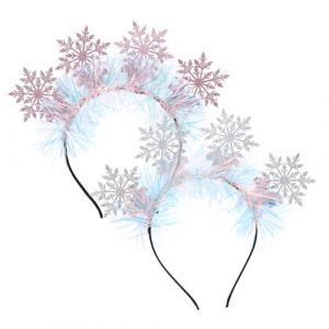TOYZFRIENDY 2 Pi&egrave;ces Bandeaux de T&ecirc;te &Eacute;lastique Confortable Accessoires Cheveux Festifs pour No&euml;l F&ecirc;tes et Performances (Muliuin, neuf)