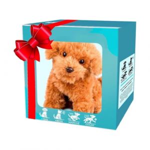 G&eacute;n&eacute;rique Peluche Mon Robot R&eacute;aliste Chiot, Chien Robot R&eacute;aliste Interactif, Chien Robots Intelligent, Peut Marcher, Aboyer, Remuer La Queue (D) (Sui Duo, neuf)