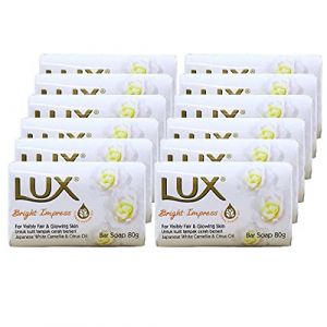 Lux Bright Impress Lot de 12 barres de savon avec camélia blanche japonaise et huile d'agrumes 80 g (Dolomiti UK, neuf)