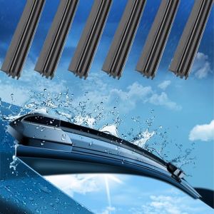 6 Pièces Caoutchouc Essuie Glace, Lames d'Essuie-Glace De Rechange En Caoutchouc, Automobilepare Brise Lames D' Essuie Glace, 800mm Glace Recharges Essuie, Recharges De Balais D'Essuie-Glace (Sprießen, neuf)