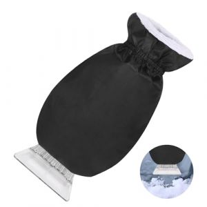 WEINIBAO Grattoir &agrave; Glace avec Gant, Noir Grattoir Vitre Voiture avec Gant, Grattoir &agrave; Glace pour Voiture avec Gant, Grattoir Pare Brise Voiture avec Gant pour D&eacute;neigement de Voiture en Hiver (A) (jianshuomaoyi, neuf)