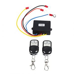 Télécommande de Treuil de Commutateur, Kit Récepteur de Commutateur de Télécommande de Treuil sans Fil 12V 24V Universel pour Camion ATV SUV (efancya, neuf)