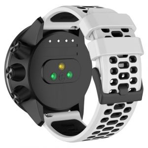 ISABAKE 24MM Bracelet Silicone pour Suunto 9/9 Baro /9 Titanium/D5 /7, 24MM Bracelets de Remplacement pour Suunto Spartan Sport/Sport Wrist HR/Traverse 24mm/Smartwatch 2 SW2 (Isabake, neuf)