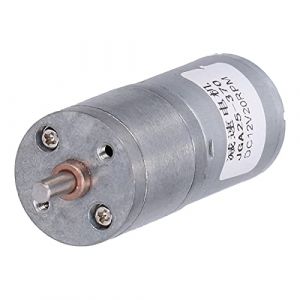Fafeicy Moteur JGA25‑370 DC12V, Moteur &agrave; R&eacute;duction &eacute;lectrique &agrave; Vis sans Fin 20 Tr/min, pour Outils &eacute;lectriques Bureautiques, Diam&egrave;tre Ext&eacute;rieur 25 Mm, Motor&eacute;ducteur (Luoyuuk, neuf)