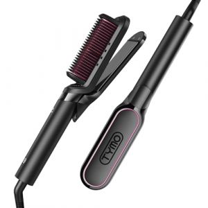 TYMO Lisseur Cheveux Professionnel- Fer a Lisser et Boucleur 2 en 1 Brosse Lissante Ionique Brosse Chauffante Lissante pour Lisseur Rapide, Anti-BrûLure et Anti-Emmêlage, Pour Tous Types de Cheveux (TYMO Direct EU, neuf)