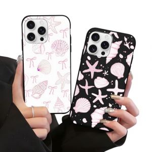 Omyzo [2 Pack Coque pour Samsung Galaxy A05s 6,7",Étui de Protection avec Cute Aesthetic Océan,Coquillage,Étoile de mer,Conque,Nœud Rose Motif,Antichoc TPU Cartoon Housse,Cartoon (JiuShengShenSHi, neuf)