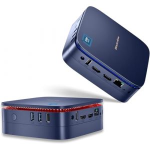 Blackview MP60 Mini PC, 16GB RAM 512GB M.2 SSD W-11 Pro, Mini Desktop Computer, Intel 11th Gen N5095 (fino a 2,9 GHz), Wi-FI Dual-Band, BT 4.2, HDMI2.0 4K UHD per Ufficio e CASA, Bleu (Agnesekana, neuf)