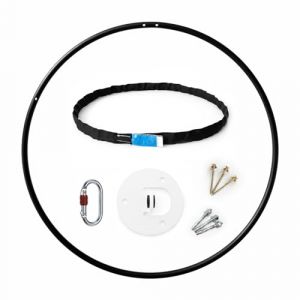 Play Juggling - Cerceau a&eacute;rien pour Les disciplines a&eacute;riennes et l'acrobatie - Diam&egrave;tre 85 &agrave; 110 cm - Fixations : Plaque, Crochet, Sangle, Poutre et Plafond - pour l'acrobatie, la Lyre, Le Yoga (PLAY JUGGLING, neuf)