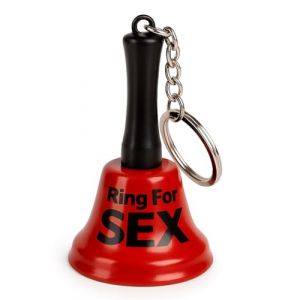 Porte-cl&eacute;s Ring for Sex - Clochette d'appel coquine - Sonnette d'appel du sexe couleur rouge - Porte-clefs gadget amusant, cadeau Saint-Valentin (Mister Curiosities - Vendeur Fran&ccedil;ais, neuf)