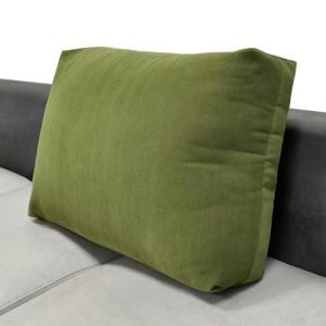AQIGR Housse de Coussin 60x50 70x50 80x50 90x50 avec Fermeture Eclair Cach&eacute; Taie Oreiller Super Doux pour D&eacute;coration Coussin Canape Salon Jardin Fauteuil Lit(Olive Green,70x50x18cm) (AMZGRZ, neuf)