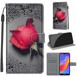 TOMYOU Coque pour Huawei Y6 2019 / Honor 8A, Coque pour Huawei Y6 2019, Protection Housse en Cuir PU, [Emplacements Cartes], [Fonction Support] Compatible pour Huawei Y6 2019 (6,09") (WGR Global Business, neuf)
