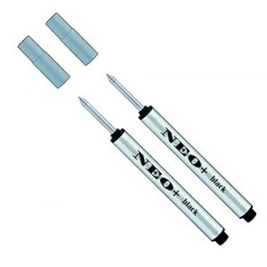 NEO+ Lot de 2 minis recharges pour stylo roller encre noire (ONLINE UK SELLER LTD, neuf)