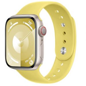 DMVEIMAL pour Bracelet Apple Watch SE 44mm 40mm/Ultra/2 49mm/Serie 7-8-9 45mm 41mm/Serie 6-5-4 40mm 44mm/Serie 3 38mm 42mm Homme/Femme,Sport Bracelet Silicone Doux pour iWatch Serie 2 1 SE-2 (Yunjiantech, neuf)