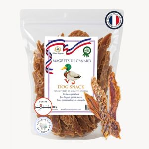 Friandises pour Chien – 92,6% Viande de Canard – sans Céréales, sans Sucre, Faible en Calories – Friandise Naturelles pour Chiens & Chiots – Magret Séché – France croquettes (1kg) (France croquettes, neuf)