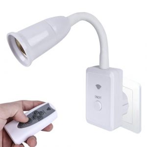 Nizirioo Douille de lampe E27 avec télécommande : télécommande intelligente, lampe murale LED, douille de lampe murale réglable à 360 °, col de cygne flexible, lampe de lecture, sans ampoule (YOUXIUDEDIANPU, neuf)