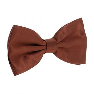 cravateSlim Noeud Papillon Marron clair - Noeud Papillon Homme Couleur Uni - Accessoire Chemise et Costume - Mariage, Cérémonie (cravateSlim FR, neuf)