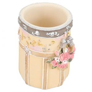 Healeved Récipient De Maquillage Sculpté Titulaire Faire Porte-balais Stylo Toile Pinceaux Nettoyeur Organisateur De Maquillage Porte-pinceau Rester Outil La Commode Nettoyage Résine (Accompany JY, neuf)