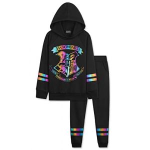 Harry Potter Surv&ecirc;tement Fille Ensemble Jogging Enfant Ado 7-14 Ans (9-10 ans, Noir) (Get Trend., neuf)