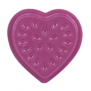 Sharplace Lot de 100 plateaux de colle pour extensions de cils, plateau de gouttes de cils en forme de cœur, plateau de greffe de cils avec base, fleur fille, Violet (RT Technology, neuf)