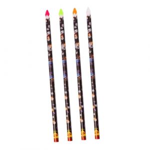 NIYANGLE Lot De 4 Stylos Pour Nail Art &agrave; Points Auto-adh&eacute;sifs, Stylo &agrave; Strass Manucure, Couleurs Jaune Blanc Rose Fluorescent Vert, Outil Compact Portable Pour D&eacute;coration D&rsquo;ongles, Diy Et Salon (Telinei, neuf)