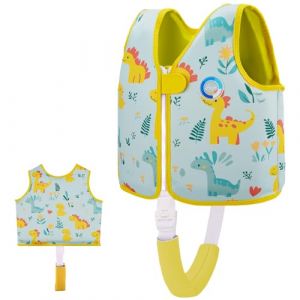 Gilet de Natation OSHYLE pour Enfants Gilet Flottant pour Tout-Petits avec Sangle de sécurité Aide à la flottabilité (AI-DIN, L(6-9)) (JshengTech, neuf)
