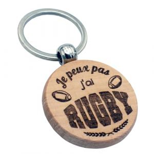 Ernestine - Porte-clés rugby - cadeau rugby et coach football américain - porte-clefs avec ballon - cadeau anniversaire sport accessoires homme (Ernestine et Castagnou, neuf)