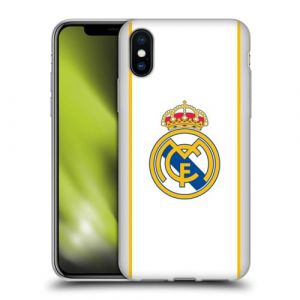 Head Case Designs sous Licence Officielle Real Madrid CF Blanc Badge Coque en Gel [Protection de Qualit&eacute; Militaire] Compatible avec Apple iPhone X/iPhone XS (eCell, neuf)