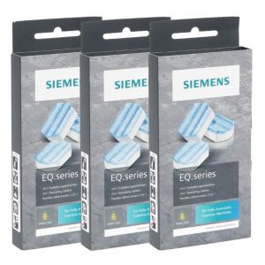 Siemens TZ80002 Lot de 3 paquets de pastilles détartrantes 2 en 1 pour machines à café Siemens gamme EQ (agdmaster, neuf)
