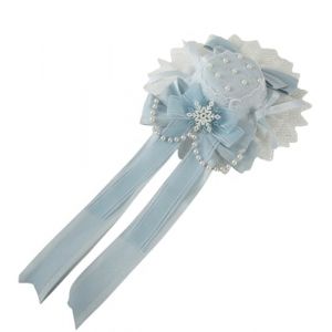 TTYAO REII Lolita Accessories Mini chapeau haut-de-forme pour filles - Bibi vintage en dentelle avec nœud pour mariage (États-Unis, alpha, taille unique, M, bleu) (zli-shop, neuf)