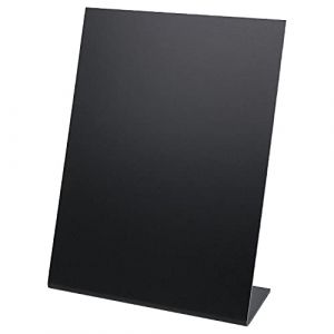 HMF 46432 Présentoir de table Tableau à craies | Présentoir en L | DIN A5 | Noir (hmf_shop, neuf)
