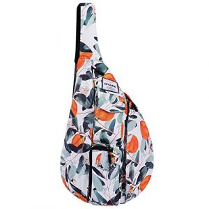 HAWEE Sac de Poitrine Sport Multifonction - Sling &agrave; Bandouli&egrave;re Crossbody pour Voyage, Travail, Etude, Escalade, Randonn&eacute;e, Courir - Hommes, Femmes, Adolescents - Licorne Blanche Rose, L (HAWEEDEAL, neuf)