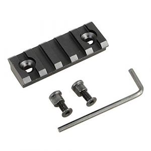 ACEXIER 2 Pouces de Rechange 5 Fentes Picatinny Weaver Rail pour KeyMod Handguard port&eacute;e de Montage Base Airsoft Fusil Accessoires de Chasse Rail en Aluminium (BOXUN-FR, neuf)