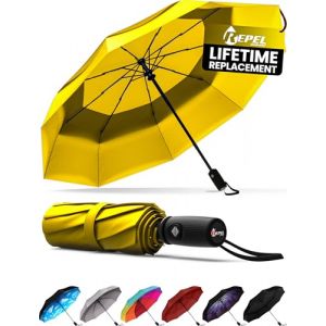 Repel Umbrella Parapluie Pliant Résistant au Vent - Ouverture Automatique Facile - Parapluie Compact et Durable, Armature en Fibre de Verre Solide, Dôme Imperméable – Tient dans un Sac à dos ou à Main (Upper Echelon Products UK, neuf)