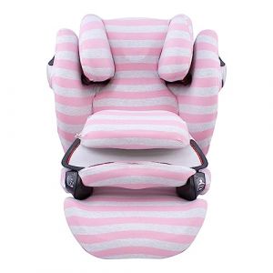 JYOKO KIDS Housse pour siège auto bébé en coton compatible avec Cybex Pallas M - S Fix y Pallas B - Fix (Pink Island) (JYOKO, neuf)