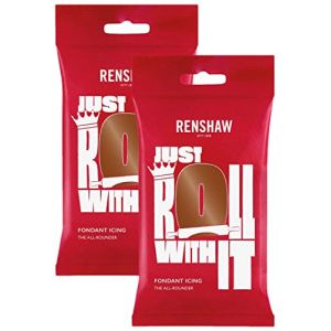 Renshaw Gla&ccedil;age brun fonc&eacute; pr&ecirc;t &agrave; rouler 500 g (2 x 250 g) (Health Plus Living, neuf)