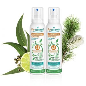 Puressentiel - Spray Aérien Assainissant aux 41 Huiles Essentielles - Efficacité prouvée contre les virus, germes et bactéries - Lot de 2x200ml (Laboratoire Puressentiel, neuf)