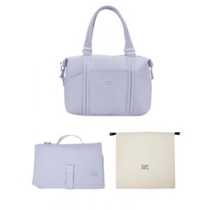 Hylat Baby Sac à langer avec matelas à langer et sac en coton - sac pratique pour les mamans en déplacement - Violet clair (BenBow | Hylat Baby, neuf)