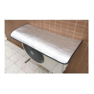 Bache de Protection, Unit&eacute; Ext&eacute;rieure Housse De Protection Ext&eacute;rieur Couverture De Climatiseur Feuille D'aluminium Protecteur CA For Unit&eacute; Ext&eacute;rieure Couvercle De L'unit&eacute; De Pompe &Agrave; Chaleur (Color : (鹏程万里CAIYUAN, neuf)