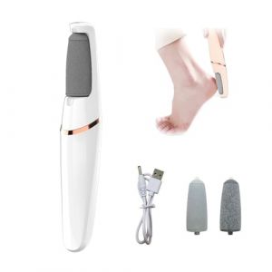 Selezia Ponceuse Pied Électrique,Selezia Pied Râpe Électrique,Lime Pieds Rechargeable,Pour éliminer Les callosités,Avec têtes de meulage remplaçables (Blanc) (yuyang Cheng, neuf)
