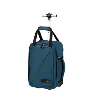 American Tourister Take2Cabin - Sac de cabine Ryanair 40 x 25 x 20 cm, 20 L, 1,40 kg, sac à dos à roulettes, bagage à main, sac à dos d'avion S Underseater, bleu (Harbor Blue) (C.E.A. Group, neuf)