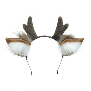 Serre-t&ecirc;te en Motif de Renne pour No&euml;l pour Femme Bandeau Mignon en Bois de Cerf et Oreilles de Cerf Accessoires Cheveux No&euml;l pour Femme Fille (YLuckyshop, neuf)