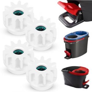 4Pcs Spin Mop rechange pour balai franges, seau rotation roulement embrayage pignons rechange compatibles avec Ocedar, pignons roulement unidirectionnel pour Vileda et autres balais rotatifs (conriy, neuf)