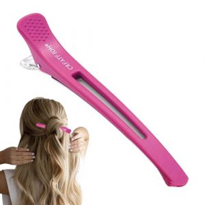 Pinces &agrave; cheveux &agrave; bec de canard - Clips de sectionnement de cheveux &agrave; bec de canard | Pince &agrave; rouleau crocodile &agrave; longue broche en bec de canard, pinces &agrave; cheveux sans Trace, pinces &agrave; cheveux (Chlius, neuf)