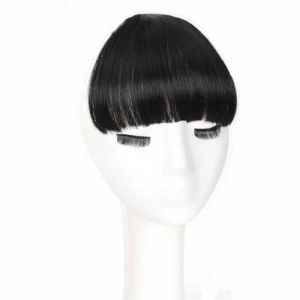 Frange Pince à Cheveux Clip en Frange-Fausse Frange Pince à Cheveux Brun Foncé Clip sur Frange Vrais Cheveux Humains Rideau d'air Frange pour Femmes Clips Frange Extensions de Cheveux Frange Courbe (binzhoshifaguangshangmaoyouxiangongsi, neuf)
