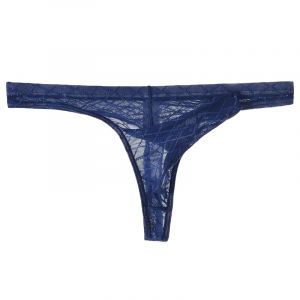TNNRAO Hommes Slips en Dentelle Slips String avec Poche de Nez d’éléphant Culotte Sexy en Dentelle Maille Transparent Elephant Nose Slips Ultrathin Respirant sous-vêtements (lclvld, neuf)
